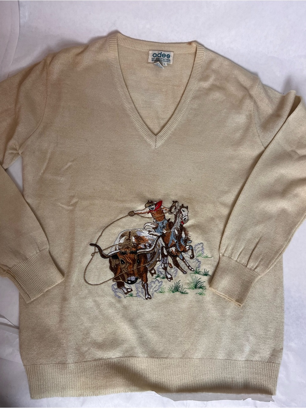 Vintage Cowboy Sweater RARE!